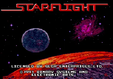 Starflight (USA, Europe) (v1 screen shot title